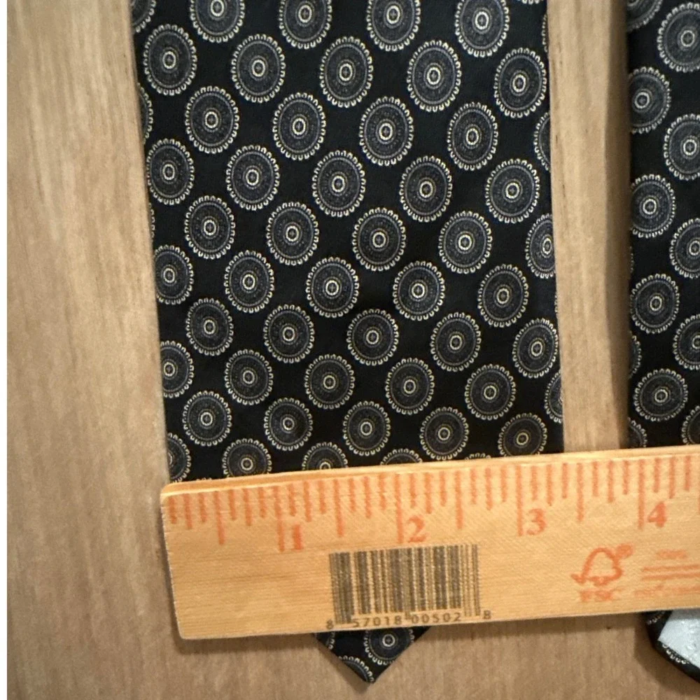 Oscar de la Renta Couture Lot 2pc Navy Blue Black Geometric Medallion